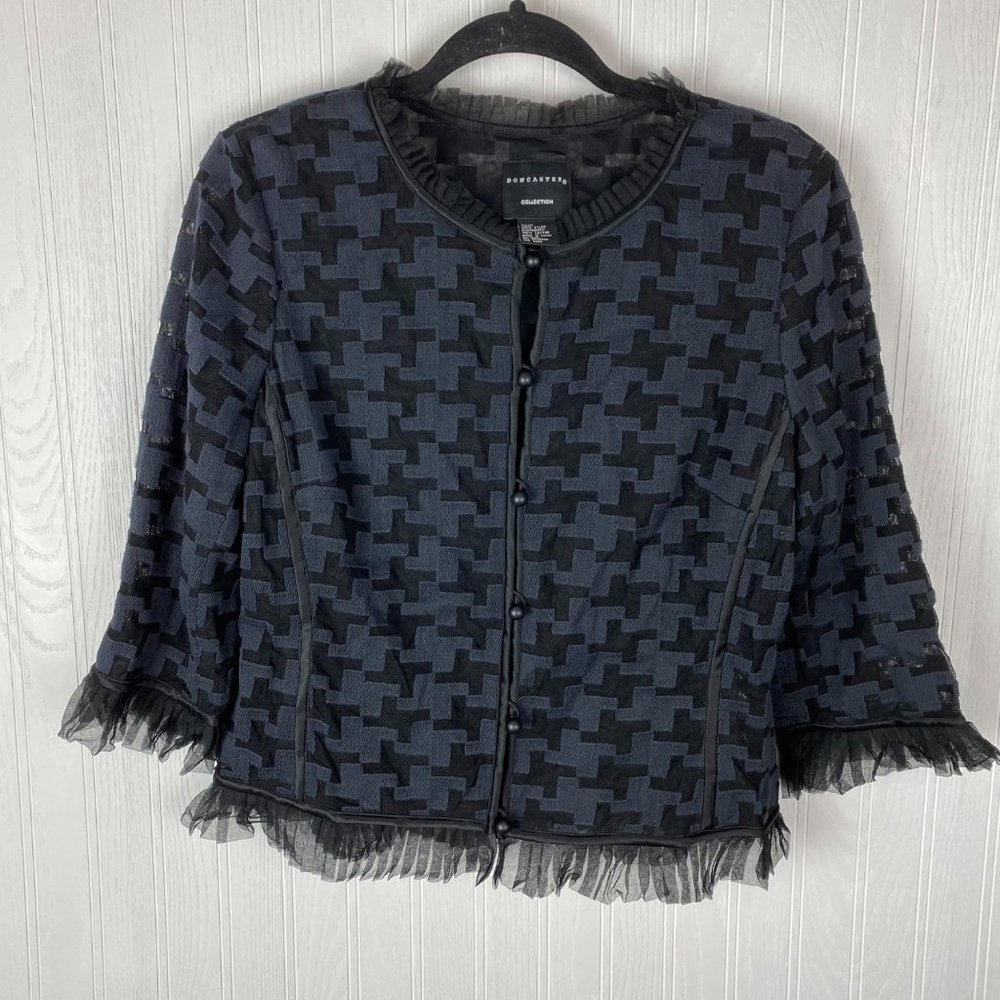 Doncaster black tulle jacket size 10